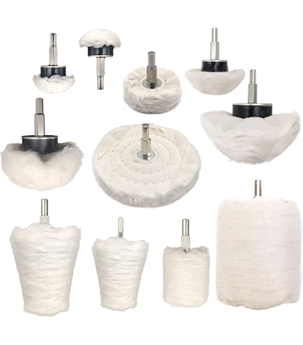 Kit De Polissage LINE10 Tools – 3 Composés Abrasifs, Roues Pour Perceuse, Diamètre 4 Pouces