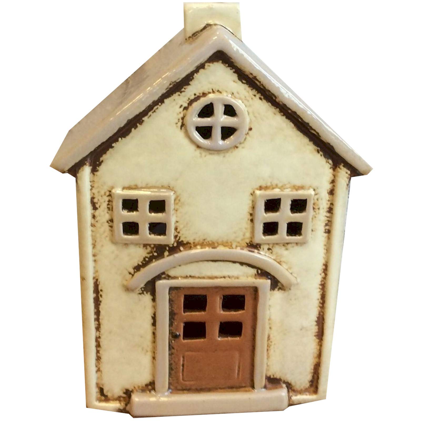 Village Pottery Cream House Tealight Holder