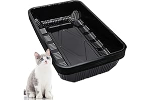 TESSCO FOR YOU Tessco 15 Pcs Disposable Litter Box for Cats Kitty Disposable Paper Litter Box Trays Portable Cardboard for Small Pets Animals, Guinea Pig, Bunny Cage Liner Home Outdoor Travel, 16.7 x 10.5 x 3.4 Inch