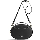 Kattee Crossbody Leather Bags for Women, Small Genuine Leather Cross Body Shoulder Bag for Woman Trendy Purse with Top Handle