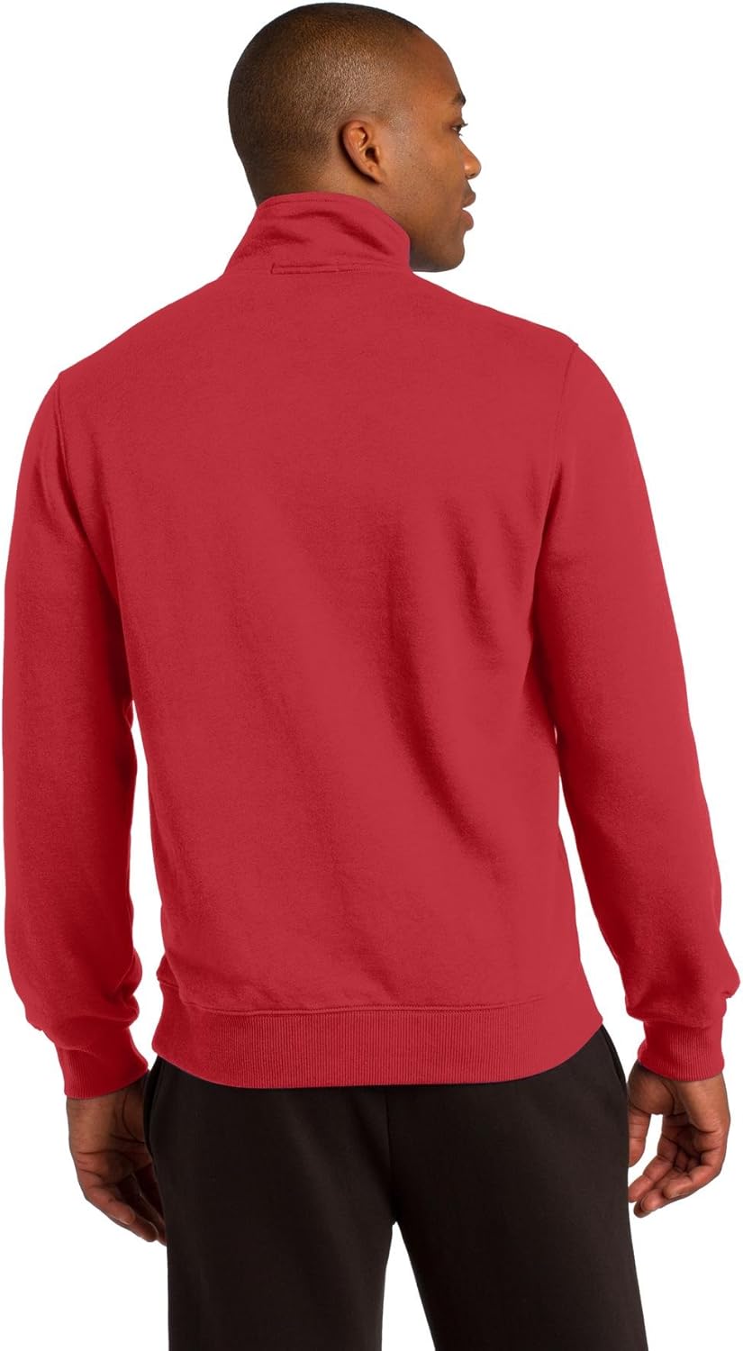 SPORT-TEK Men's 1/4 Zip Sweatshirt at  Men’s Clothing store