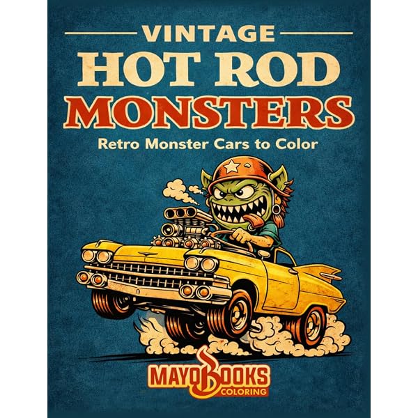 Hot Rods Coloring Book: Customize Your Dream Ride with Hot Rod
