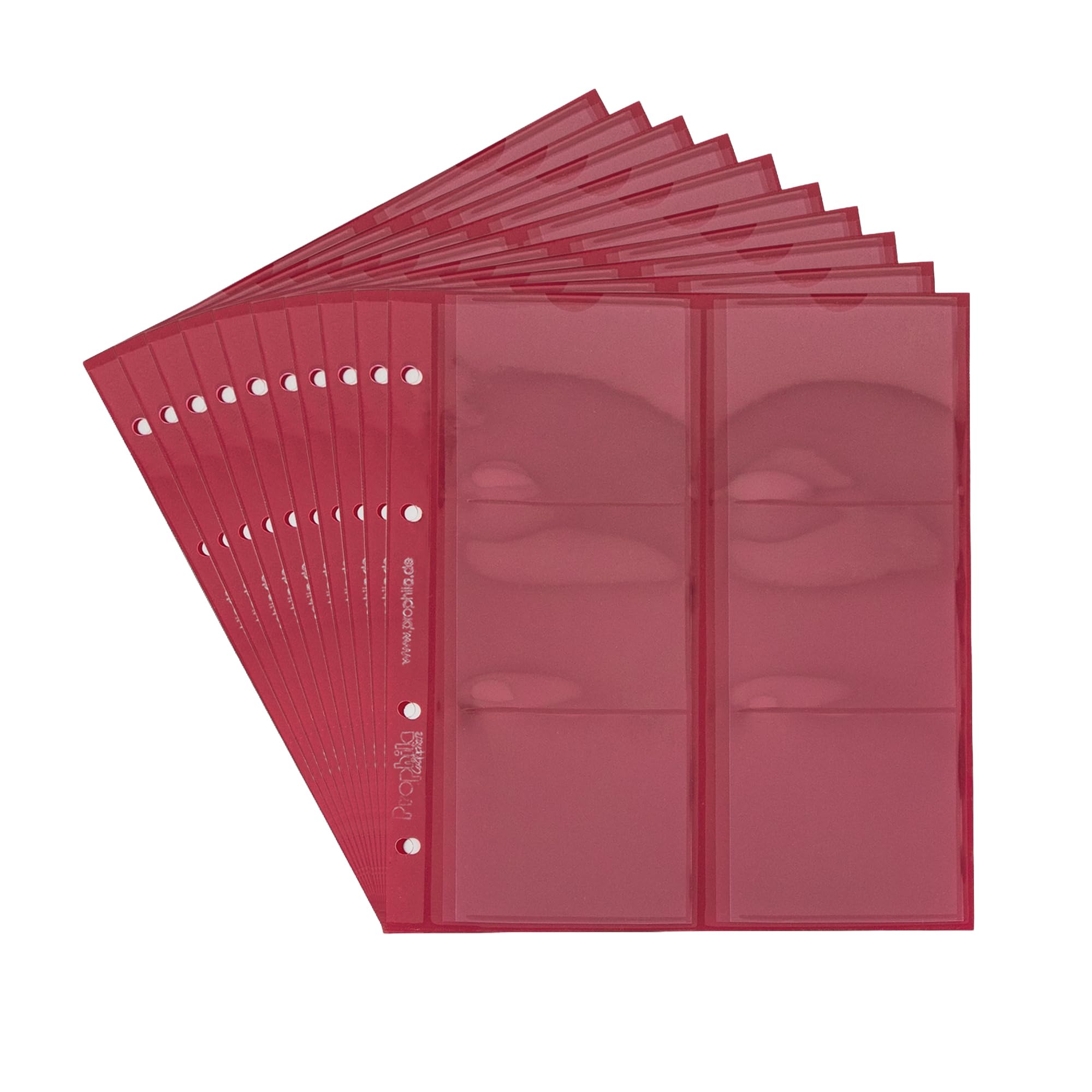 10 Prophila coin sheets, 6 pockets up to 64 mm diameter