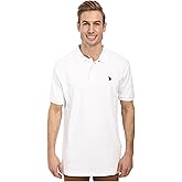 U.S. Polo Assn. Men's Solid Short Sleeve Interlock Polo Shirt, Golf Shirts for Men, Business Casual Polos