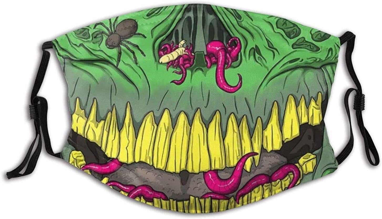 Divertida máscara de zombi putrefacción, reutilizable y lavable