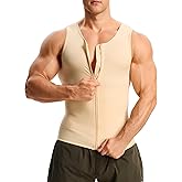 Nebility Compression Shirt Men Tank Top Compression Undershirt Mens Shapewear Body Shaper Waist Trainer Tummy Control Vest