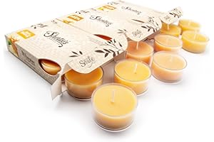 SHORTIE'S CANDLE COMPANY Fall Premium Tealight Candles Variety 3 Pack (18 Highly Scented Tea Lights) - Pumpkin Souffle, Butter Pecan Pie, Apple Harvest - Made with Natural Fragrance Oils - Collection