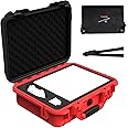 for Starlink Mini Case, Starlink Mini Accessories Kit Gen 4 Waterproof Black & Red Design Hard Case,Waterproof Pouch Bag & Sh