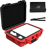 for Starlink Mini Case, Starlink Mini Accessories Kit Gen 4 Waterproof Black & Red Design Hard Case,Waterproof Pouch Bag & Sh