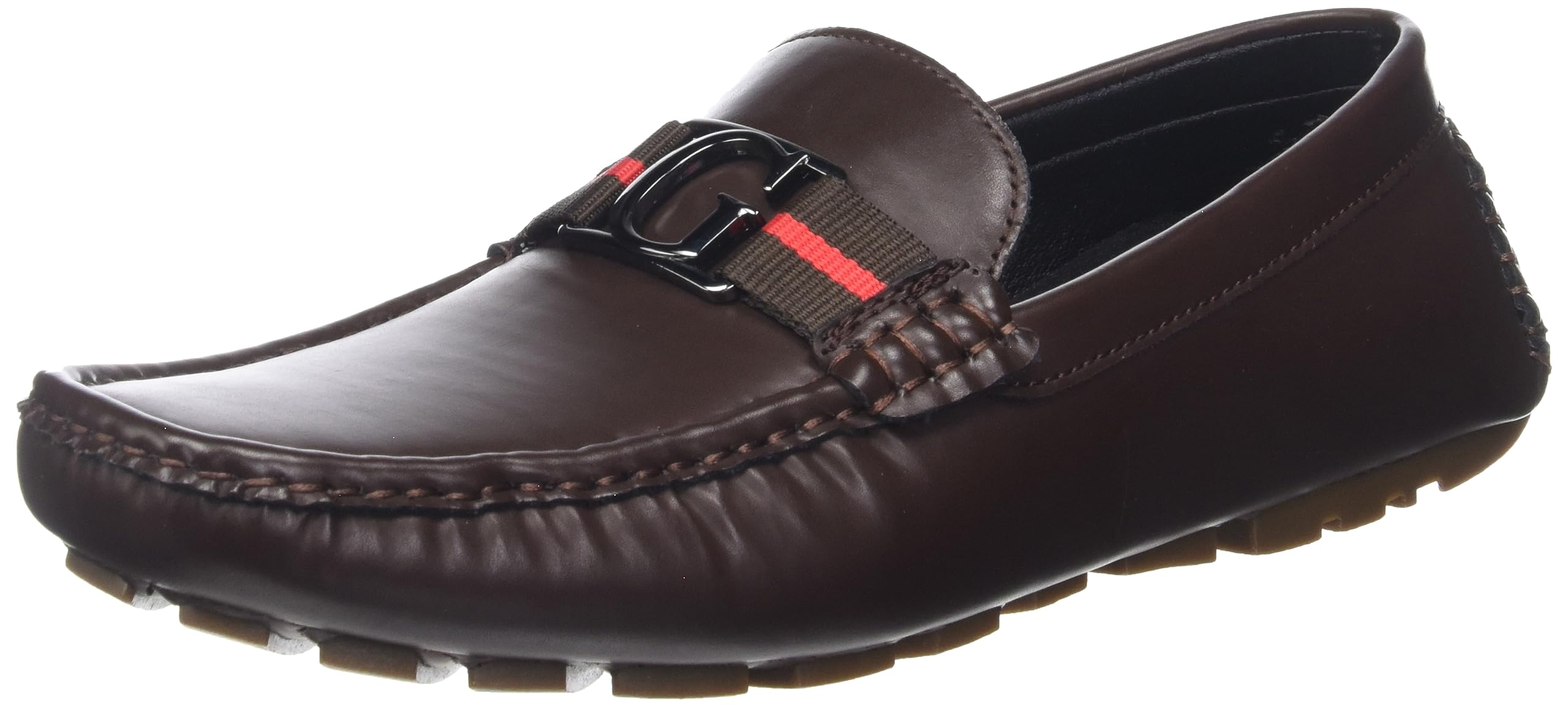 Guess Men’s Askers Loafer, Dark Brown, 8.5