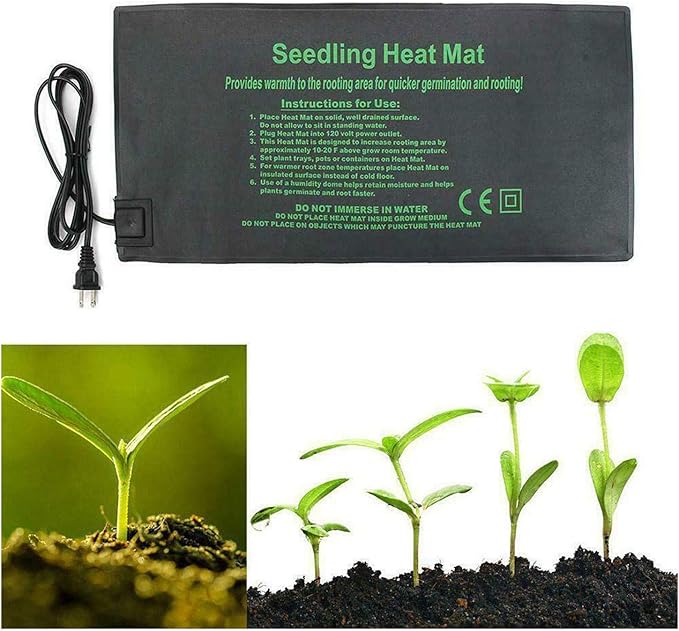 ADXOLE 18W Seedling Heating Mat Waterproof Plant Seed Germination