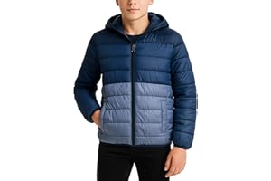 iXtreme Boys Puffer Jacket - Wind & Water Resistant Warm Lightweight Quilted Zip Up Packable Boys Winter Coat