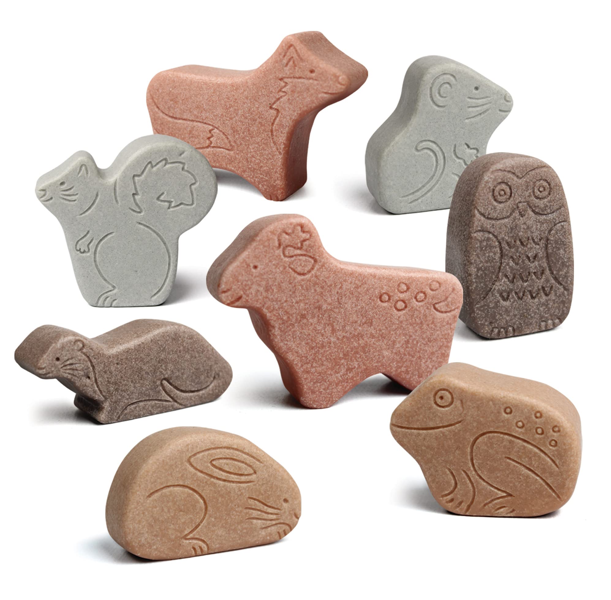 Yellow Door Little Lands: Woodland | Set of 8 woodland animal toys | Forest Play Figures for Small World Pretend Play | Early Educational Learning |Outdoor Learning | imaginative play kids age 2 3 4 5