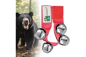 JIUSAIRUI Outdoor Bear Bells for Hiking Safety: Bear Horn to Scare Bears Deterrent Devices for Dogs Biking Fishing Camping Climbing