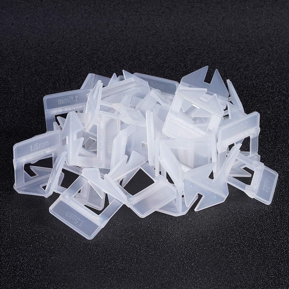 Tile Leveling System Clips - 400 Pcs Clips(1/16" (1.5mm)) - - 
