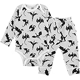 vvfelixl Baby Bodysuits Pants Sets Guitar Headphones Long Sleeve Baby Clothes For Boys Girls 0-24M Black