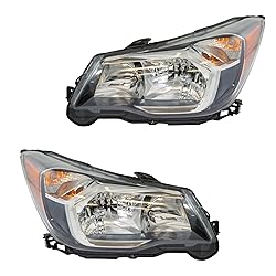 TRQ 2 Piece Headlight Assembly Set Driver