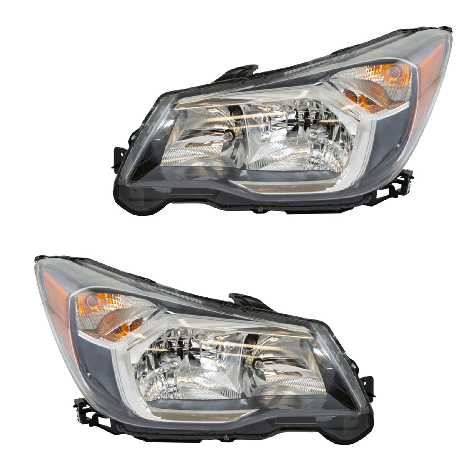 TRQ 2 Piece Headlight Assembly Set Driver