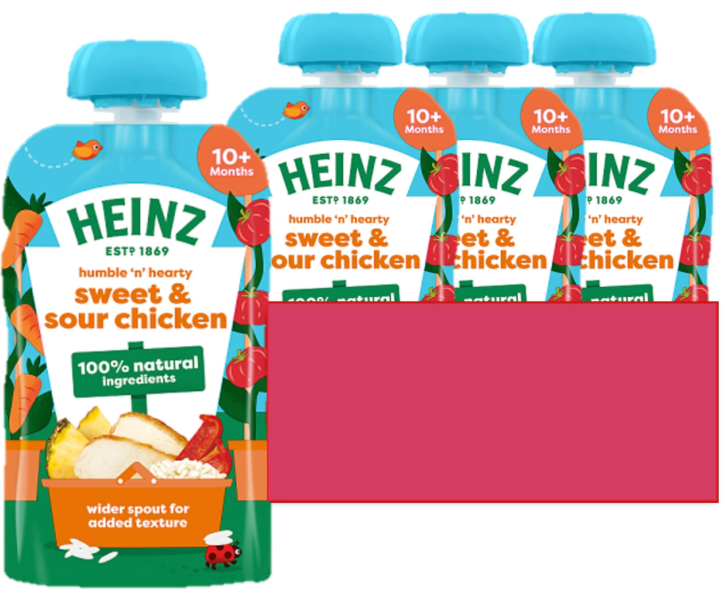Heinz Baby Food Thai Chicken Curry Pouch 5x180g