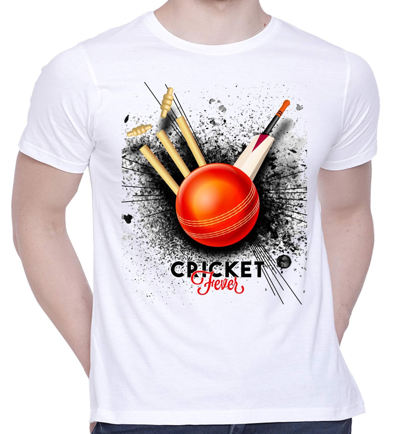 Buy Graphic Printed TShirt for Unisex Cricket Tshirt Casual Half