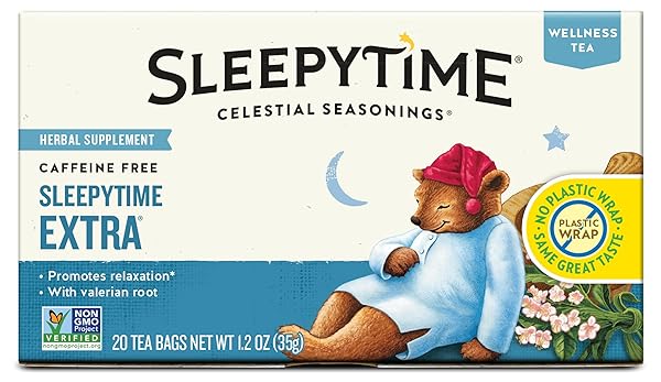 CELESTIAL SEASONINGS SLEEPYTIME EXTRA HERBAL TEA, 20 TEA...
