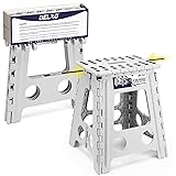 Delxo 16 Inch Folding Step Stool,Foldable Stool for