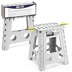 Delxo 16 Inch Folding Step Stool,Foldable Stool for