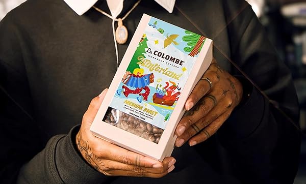 LA COLOMBE WINTERLAND MEDIUM ROAST WHOLE BEAN COFFEE – NOTES OF ROASTED ALMOND, CHOCOLATE MOUSSE & RUM CAKE, 12 OUNCE (PACK OF 1)