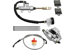 EATAKWARD Rear Foot Disc Hydraulic Brake Master Cylinder Caliper Assembly, Replacement for 150cc 200cc 250cc Taotao Coolster Roketa Vitacci Peace SunL RPS Icebear Chinese ATV Quad 4 Wheeler Dune Buggy