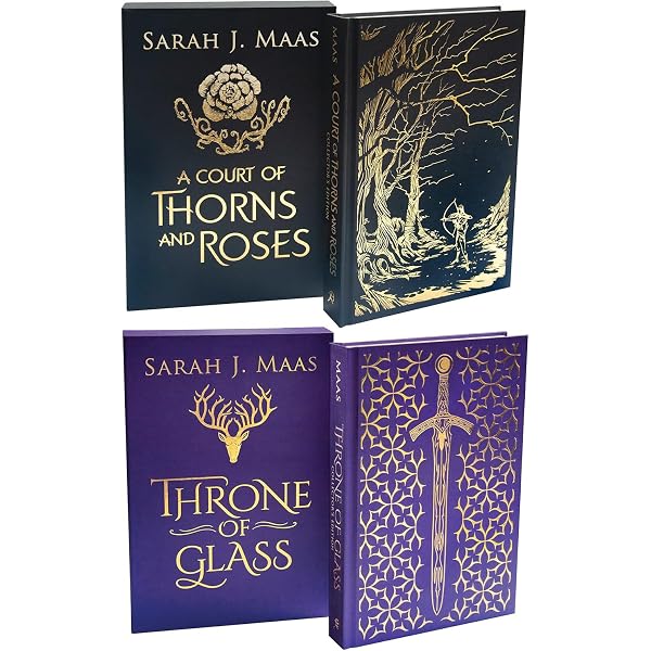 Sarah J Maas 2 Books Collection Set (Throne of Glass, A Court of
