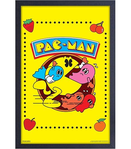 額装済/PAC-MAN 45th（アンドレ サライバ）/アートポスター Amazon.com: Pyramid America - Pacman Poster - Pacman Vintage Ghost