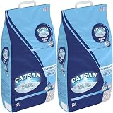 Catsan Hygiene Cat Litter 20L Pack of 2 - Natural Mineral Formula