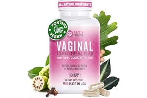 Pretty Privates Premium Vaginal Tightening Pills - Tighten, Rejuvenate, and Lubricate - All-Natural Vaginal Tightening and Holistic Intimate Health - Vegan and Gluten-Free - 60 ct
