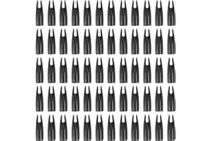 PATIKIL 8mm Archery Arrows Nocks, 60 Pcs Plastic Glue on Arrow Nock Replacement for 5/16" Hunting Arrows Compound Bow Recurve