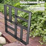 Beufee Concrete Path Maker Mold Reusable Garden Walkway Stepping Stone Lawn 40cm view 4