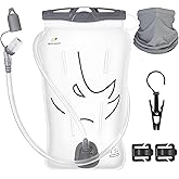 N NEVO RHINO Water Bladder 1.5L-2 Liter, BPA -Free Hydration Bladder for Hiking Backpack Running Vest, Leak - Proof Water Reservoir Storage Bag for Camping & Outdoor Adventures