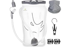 N NEVO RHINO Water Bladder 1.5L-2 Liter, BPA -Free Hydration Bladder for Hiking Backpack, Leak - Proof Water Reservoir Storage Bag for Hiking, Running, Camping & Outdoor Adventures