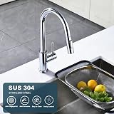 Tohl ar Kitchen Sink Mixer Tap Chrome with Pull Down Sprayer 2 Modes view 7