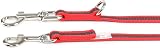 Julius-K9 Color & Gray Adjustable Super-Grip Leash 14 mm x 2.2 m Red-Gray view 2