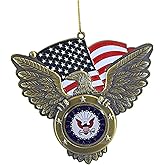 U.S. Navy Seal American Flag Ornament