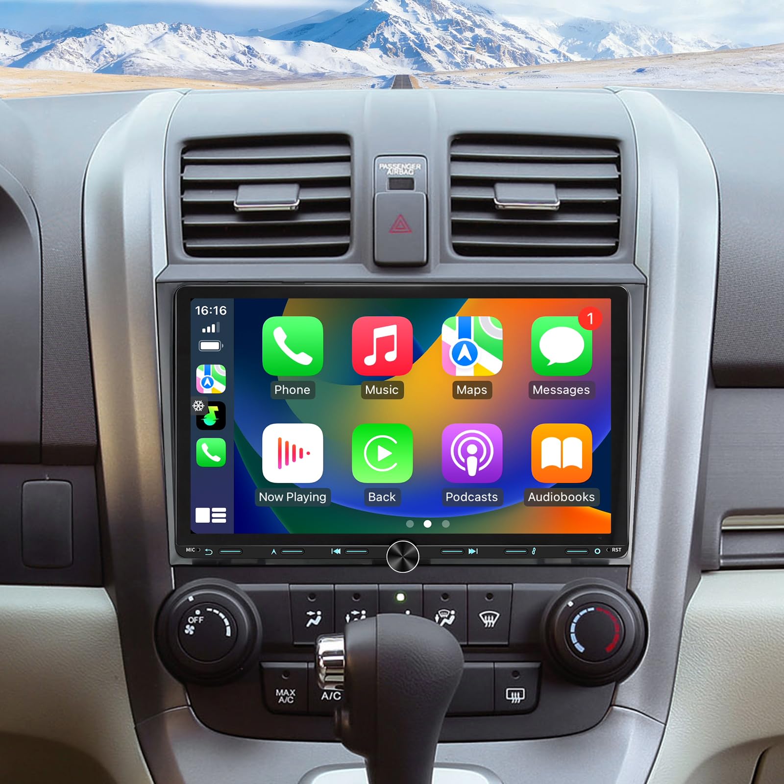 Photo 1 of 8Core+32G Radio for Honda CRV 2007-2011 with Wireless Carplay Android Auto 9 inch Touchscreen Stereo Replacement with AHD Backup Camera GPS Navigation SWC