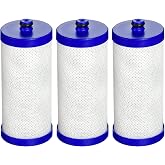 EcoAqua WF1CB Refrigerator Water Filter, 3 Pack | Replacement for Frigidaire&reg; PureSource WFCB&reg;, RG100, WF284, NGRG2000, 469910, 9910, 469906, RF100, RWF1030, MPF16135