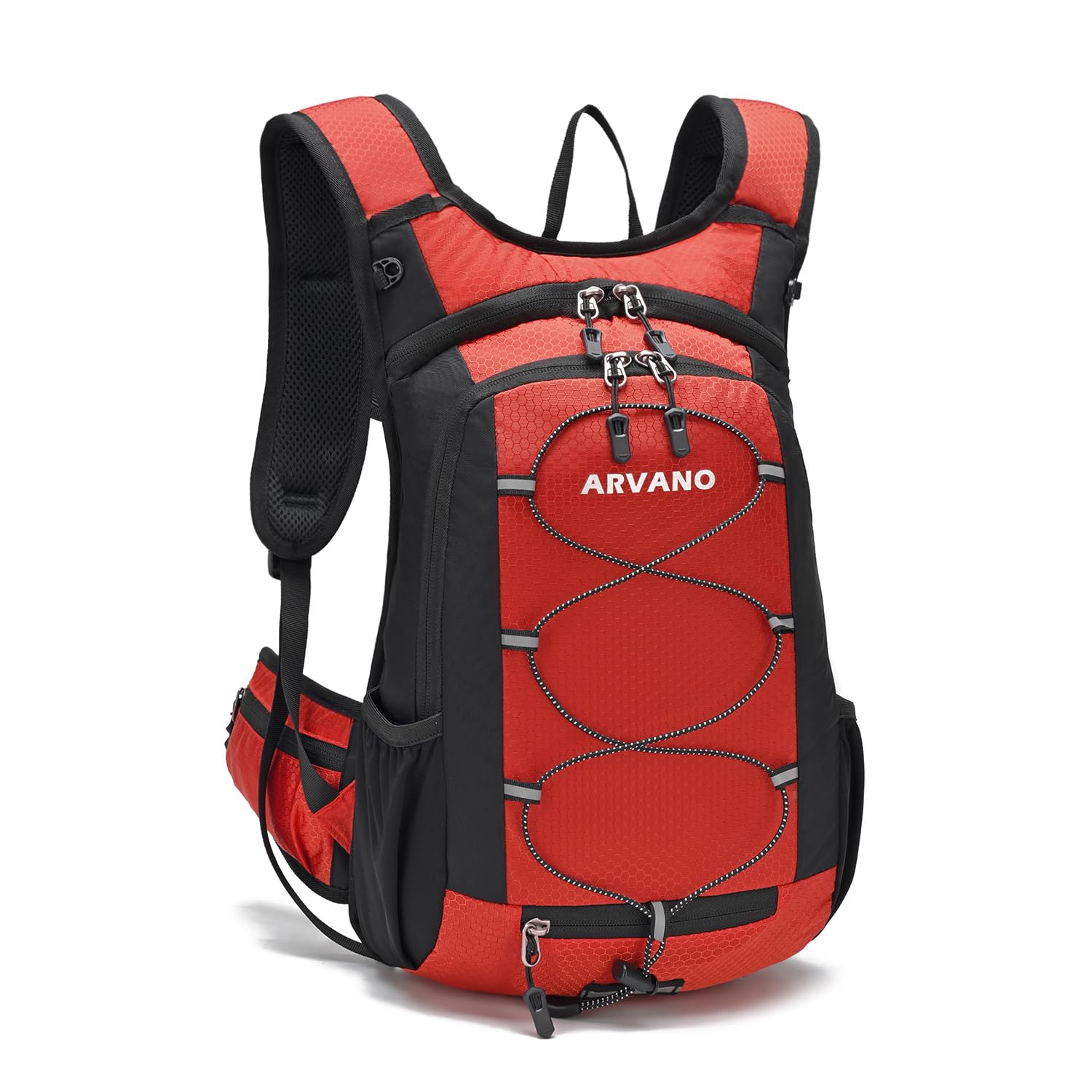 Arvano Lightweight Cycling Backpack Running Backpack With Insulated Compartment, Small Backpack for Hiking, Mountain Biking, Skiing, Rucksack Gift for Men Women (Red)