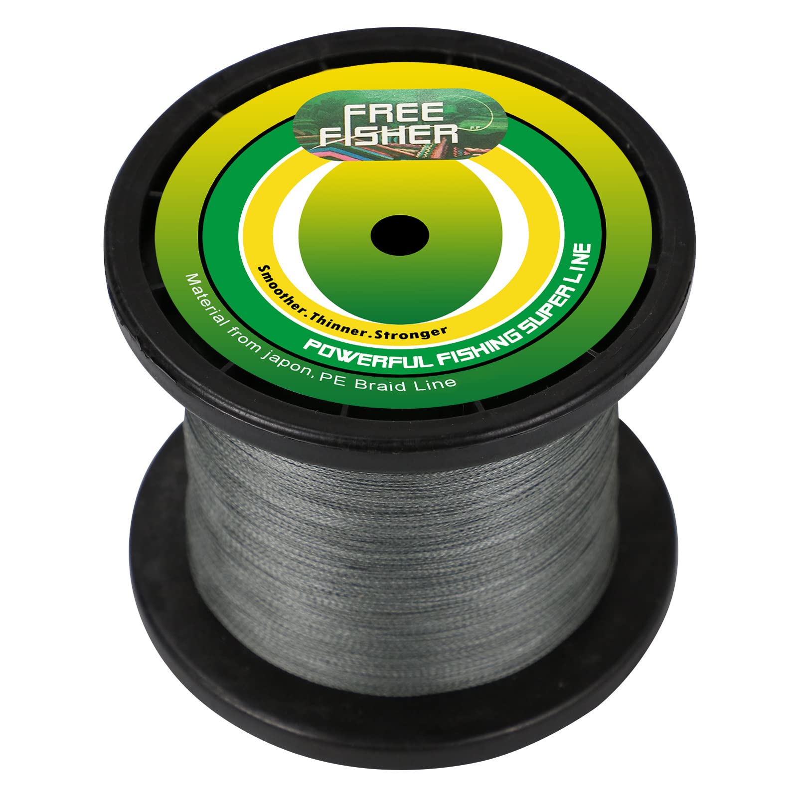 SXSHUN 1000 Metre Fishing Line 4 Way Premium PE Braided Line Fishing Line Super Braided Grey, Adult (Unisex), X0QSI4T2560XQ, grey, 0.26mm/14kg/30lb