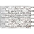 AZ Faux High-Density Polyurethane Faux Brick Wall Textured Panels | Whitewash Brick | 47" L x 32" H x 1" D | 1-Panel