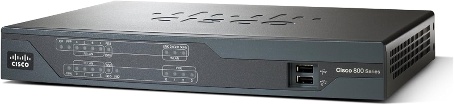 Amazon.com: Cisco 886 Vdsl/adsl Over ISDN: Electronics