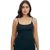 Organic Basics Womens Core Organic Cotton Cropped Singlet Camisole Top