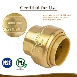 12-Pack 1/2" Push to Connect End Cap for