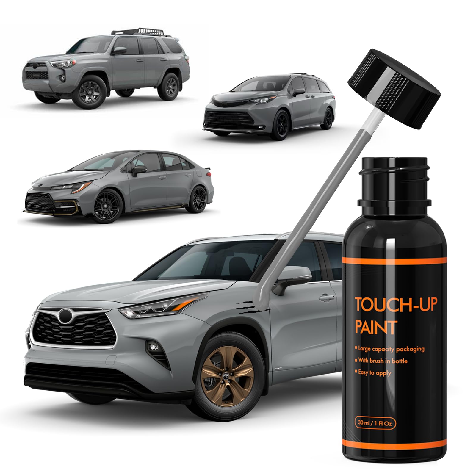 XTryfun 1H5 Cement Touch Up Paint for Toyota, DIY