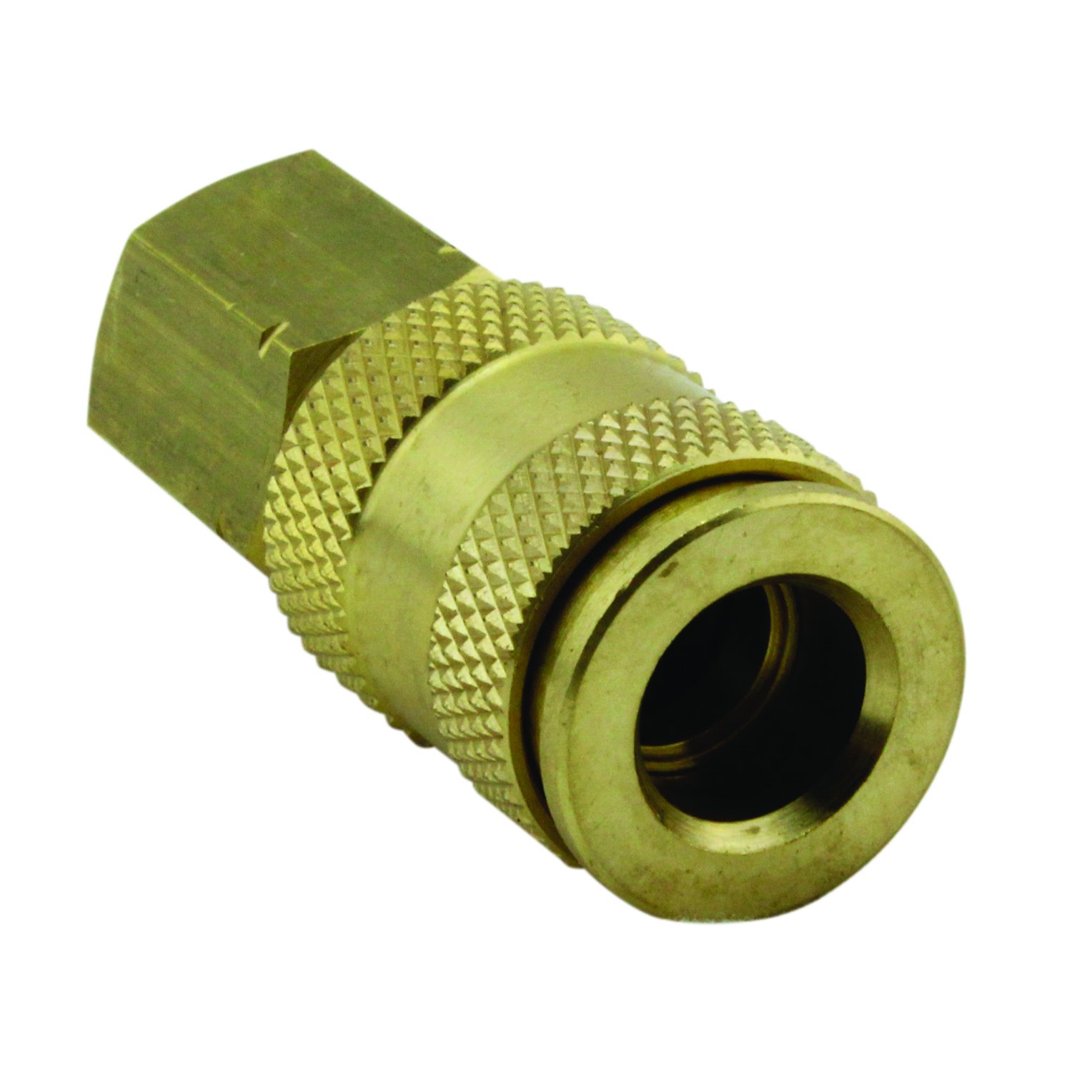 Milton Industries (S-766) 3/8" FNPT Female V-Style High-Flow Coupler - Air Tool Fittings - 